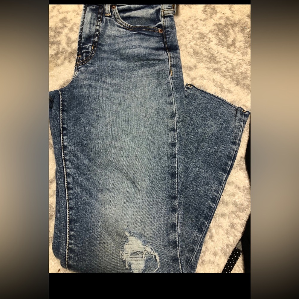 🔥 High Rise OG Straight Jeans—Ankle Crop, Size 0 🔥